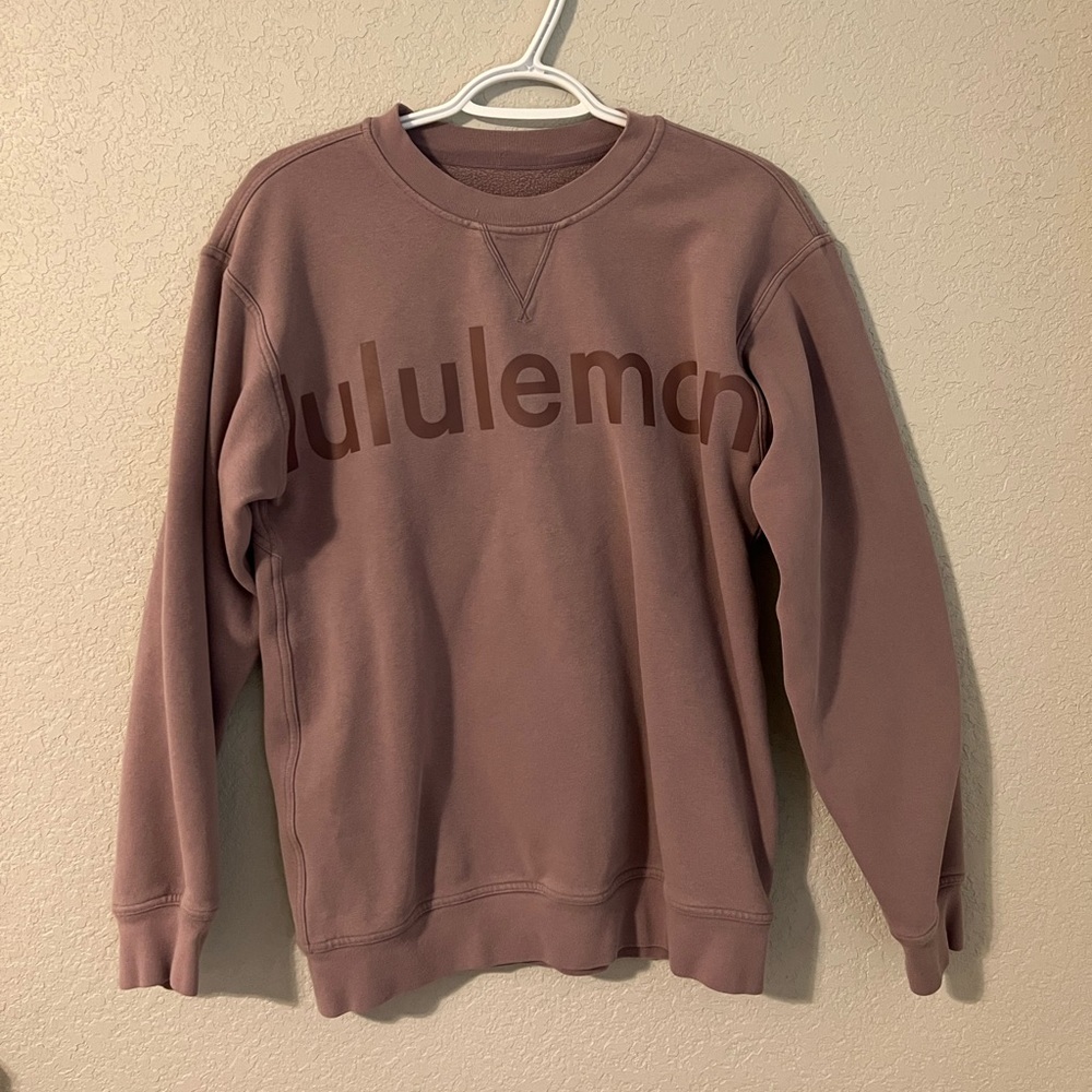 Lululemon Perfect Oversized Logo Crewneck Sweatshirt - Purple | Women’s 6